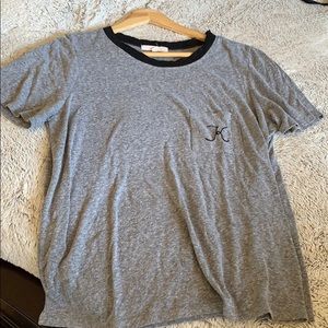 Truly madly deeply, K initial embroidered pocket